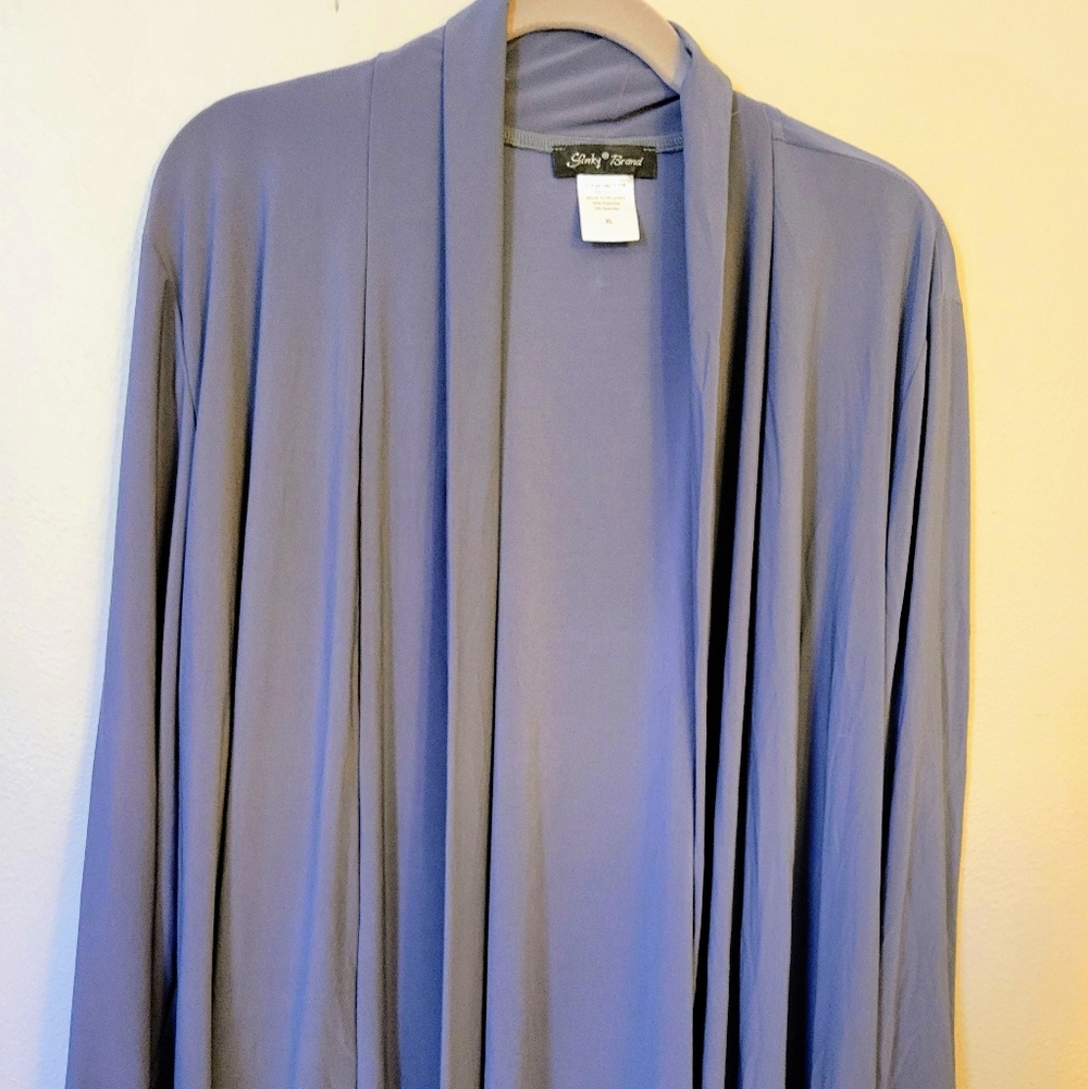 Slinky Brand Gray Cardigan/Jacket